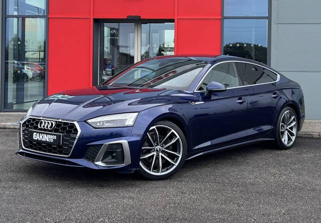 Audi A5 2.0 35 TDI S Line 5dr S Tronic Hatchback Diesel Blue