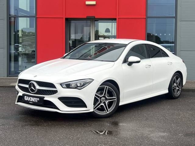 Mercedes-Benz CLA 1.3 CLA 180 AMG Line Premium 4dr Tip Auto Coupe Petrol White