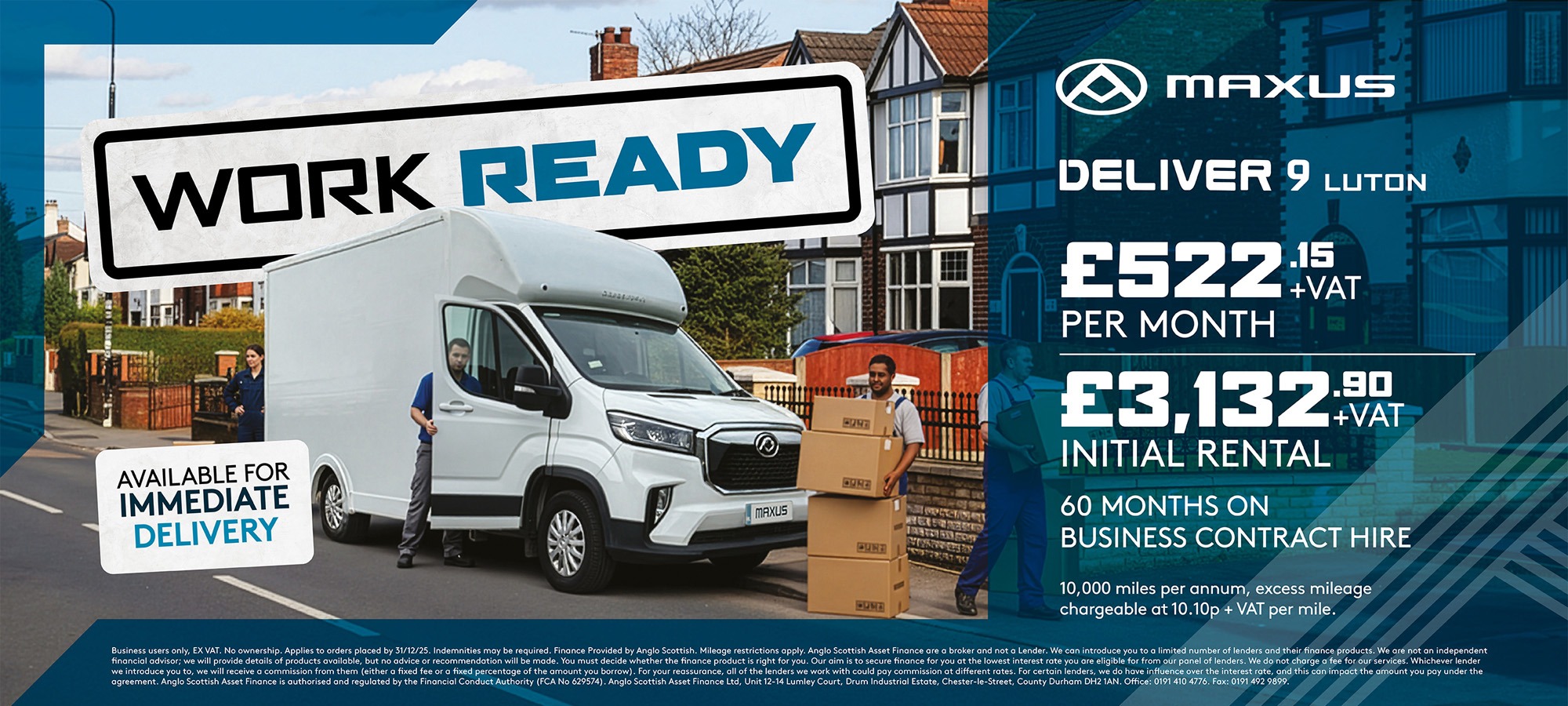 Maxus Banners Offer page