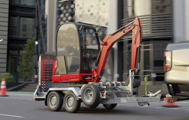 Digger plant trailer